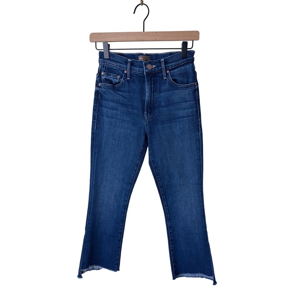 MOTHER The Insider Crop Denim Jean Step Fray Sake To Me Size 25
